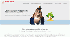 Desktop Screenshot of ibidem-uebersetzungen.com