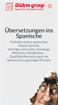 Mobile Screenshot of ibidem-uebersetzungen.com